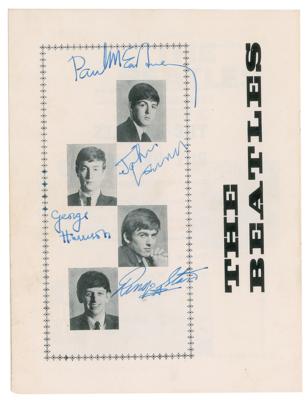 Lot #533 Beatles and Roy Orbison Signed Program -