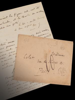 Lot #418 Gustave Flaubert Autograph Letter Signed