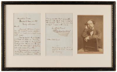 Lot #413 Charles Dickens Autograph Letter Signed