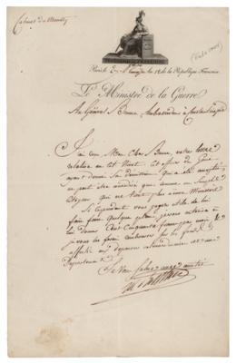 Lot #262 Louis-Alexandre Berthier Letter Signed