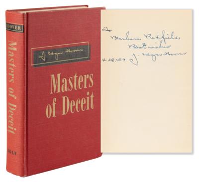 Lot #183 J. Edgar Hoover Signed Book - Masters of