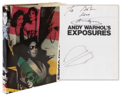 Lot #386 Andy Warhol Signed Book with Sketches - Exposures - Image 1