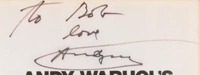 Lot #386 Andy Warhol Signed Book with Sketches - Exposures - Image 2