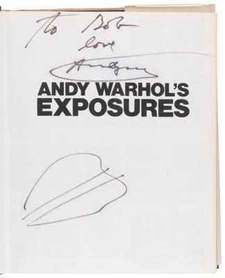 Lot #386 Andy Warhol Signed Book with Sketches - Exposures - Image 4