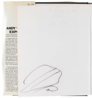 Lot #386 Andy Warhol Signed Book with Sketches - Exposures - Image 5