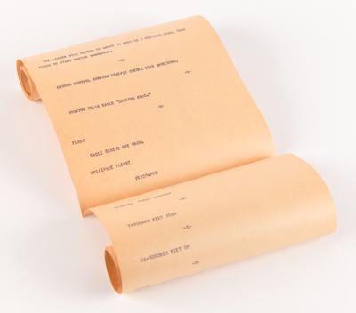 Lot #298 Apollo 11 Original UPR Teletype Roll