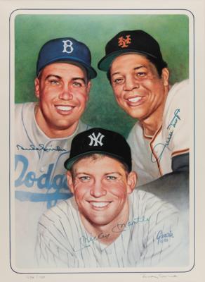 Lot #908 Mickey Mantle, Willie Mays, and Duke