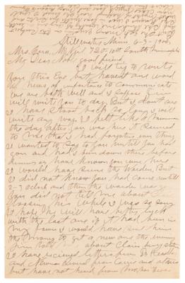 Lot #142 Cole Younger Autograph Letter Signed from