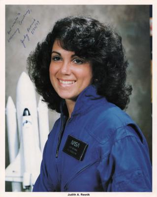 Lot #331 Judy Resnik Signed Photograph - Image 1