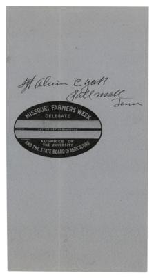 Lot #276 Sgt. Alvin C. York Signature