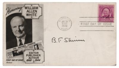 Lot #233 B. F. Skinner Signed FDC