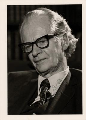 Lot #234 B. F. Skinner Signed Photograph