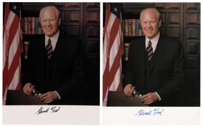 Lot #46 Gerald Ford (2) Signed Photographs - Image 1