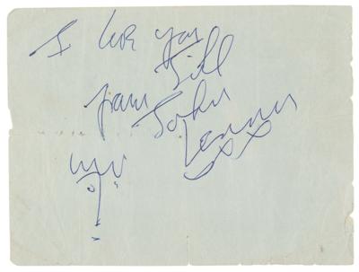 Lot #538 Beatles: John Lennon Signed Self-Portrait