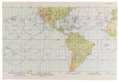 Lot #301 Apollo 9 Earth Orbit Chart