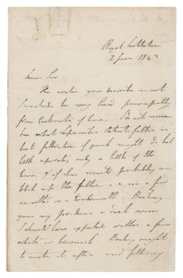 Lot #169 Michael Faraday Autograph Letter Signed