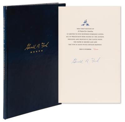 Lot #47 Gerald Ford Signed Book - A Vision For America (Ltd. Ed. #4/100) - Image 1