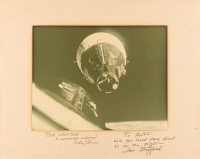 Lot #324 Gemini 6 Signed Oversized 'Rendezvous' Photograph - Image 1