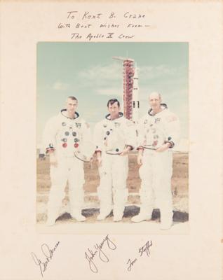 Lot #297 Apollo 10 Signed Oversized Photograph