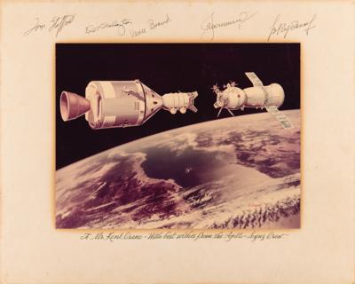 Lot #304 Apollo-Soyuz Signed Oversized Photograph