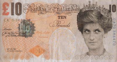 Lot #344 Banksy: Di-faced Tenner £10 Note