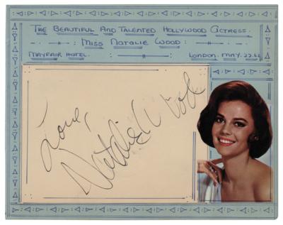 Lot #881 Natalie Wood Signature - Image 1