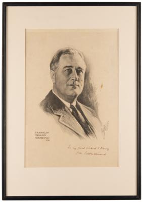 Lot #94 Franklin D. Roosevelt Signed Print - Image 2