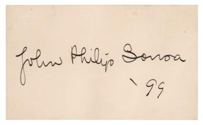 Lot #582 John Philip Sousa Signature - Image 1