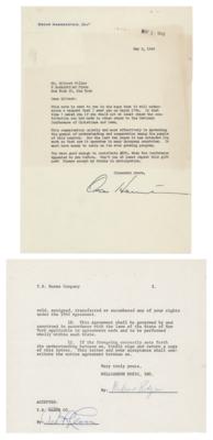 Lot #580 Rodgers and Hammerstein (2) Signed Items - Letter and Document - Image 1