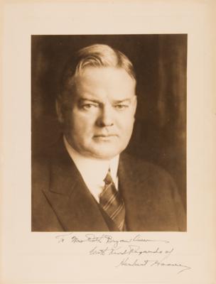 Lot #62 Herbert Hoover Signed Photograph - Image 1