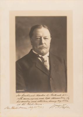 Lot #100 William H. Taft Signed Photograph to a White House Aide - Image 1