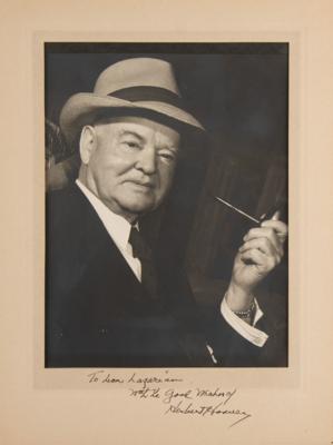 Lot #63 Herbert Hoover Signed Photograph - Image 1