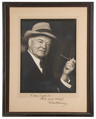 Lot #63 Herbert Hoover Signed Photograph - Image 2