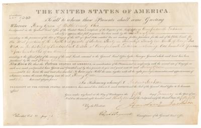 Lot #66 Andrew Jackson Document Signed as President - Image 2