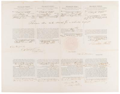 Lot #8 Franklin Pierce Document Signed as