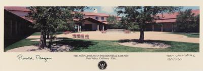 Lot #89 Ronald Reagan Signed Limited Edition Photographic Print - 'The Ronald Reagan Presidential Library' - Image 1