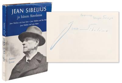 Lot #562 Jean Sibelius Signed Book - Jean Sibelius