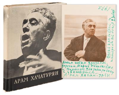 Lot #559 Aram Khachaturian Signed Book