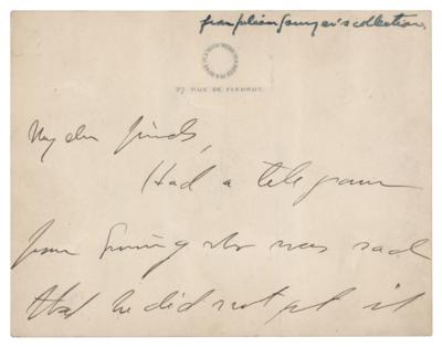 Lot #512 Gertrude Stein Autograph Letter Signed - Image 1