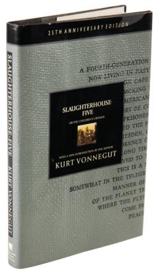 Lot #516 Kurt Vonnegut Signed Self-Portrait Sketch in Book - Slaughterhouse Five - Image 3