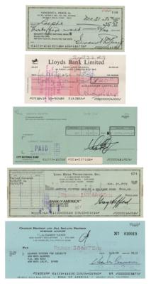 Lot #705 Actors and Actresses (5) Signed Checks