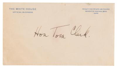 Lot #16 Harry S. Truman Autograph Letter Signed as President to Associate Justice Tom C. Clark - Image 4