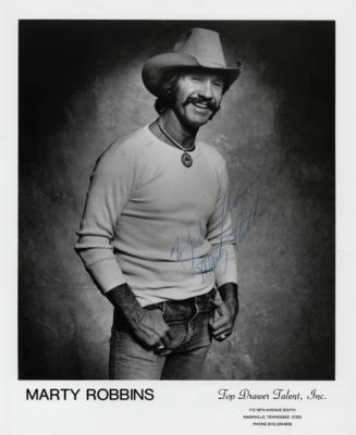 Lot #589 Marty Robbins Signed Photograph - Image 1