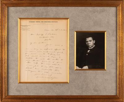 Lot #251 Booker T. Washington Autograph Letter