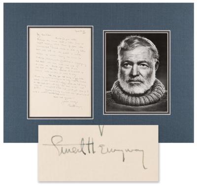 Lot #423 Ernest Hemingway Autograph Letter Signed