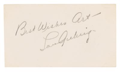 Lot #888 Lou Gehrig Signature - Circa Late 1930s