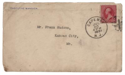 Lot #58 Benjamin Harrison Typed Letter Signed as President, Sending Thanks for "the compilation of my speeches made during my recent trip to California" - Image 2