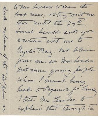 Lot #92 Edith Roosevelt Autograph Letter Signed as First Lady - Image 2