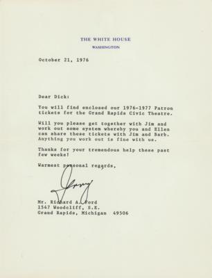 Lot #52 Gerald Ford Typed Letter Signed - Image 1