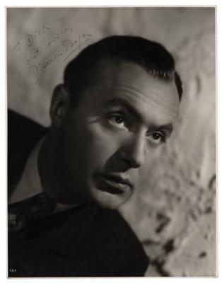 Lot #729 Charles Boyer Signed Oversized Photograph - Image 1